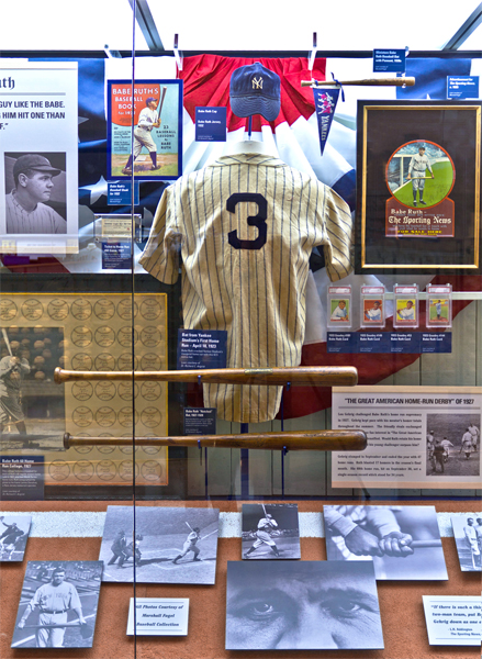 Lou Gehrig's uniform at the Yankee museum at the Stadium.