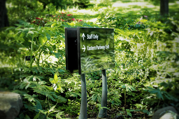 Brooklyn Botanic Garden's C&G Partners signage 